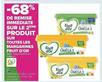 Carrefour Les margarines fruit d'or offre