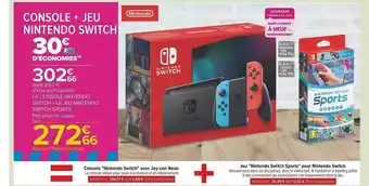 Carrefour Console + jeu nintendo switch offre