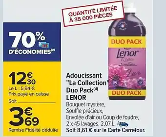 Carrefour Adoucissant offre