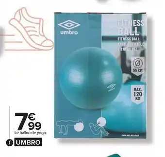 Carrefour Le ballon de yoga umbro offre