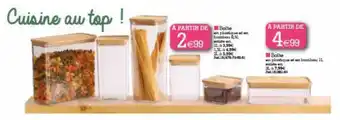 Kandy Boîte en plastique et en bambou offre