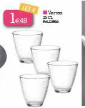 Verres 25cl