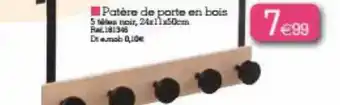 Kandy Patère de porte en bois offre