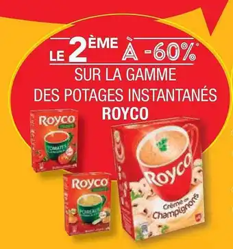 La gamme des potages instantanés royco