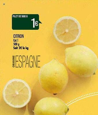 Match Citron offre