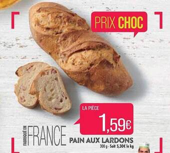 Match Pain aux lardons offre