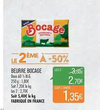 Match Beurre bocage offre