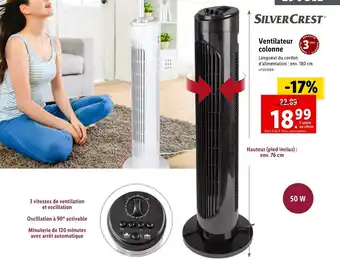 Lidl Ventilateur Colonne offre