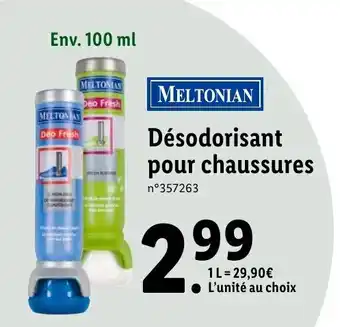 Lidl Désodorisants Pour Chaussures offre