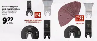 Lidl Accessoires Pour Outil Multifonction offre