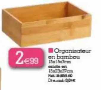 Organisateur en bambou