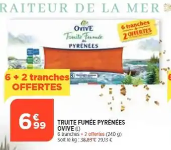 Truite fumée pyrénées ovive