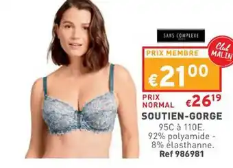 Trafic Soutien-gorge sans complexe offre