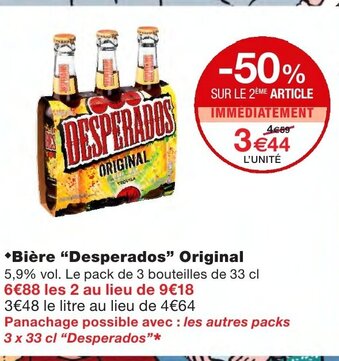 Monoprix Bière Desperados Original offre