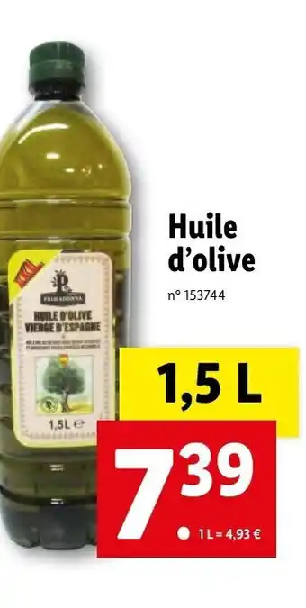 Lidl Huile d'Olive offre