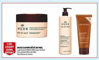 Auchan Nuxe gamme rêve de miel offre