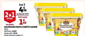 Auchan Macédoine fruits confits vahiné offre