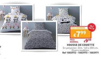 Trafic Housse de couette offre