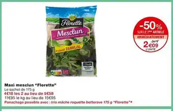 Monoprix Maxi mesclun offre
