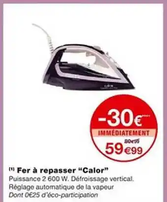 Monoprix Fer à repasser offre