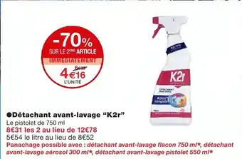 Monoprix Détachant avant-lavage K2r offre