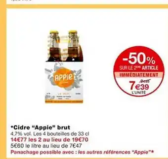 Monoprix Cidre offre