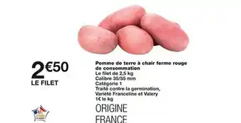 Monoprix Pomme de terre à chair ferme rouge de consommation offre