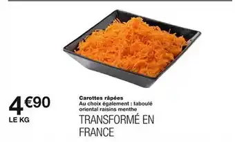 Monoprix Carottes râpées offre