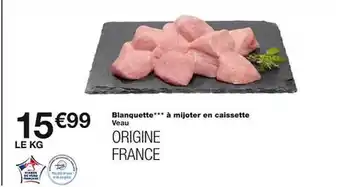 Monoprix Blanquette***à mijoter en caissette offre