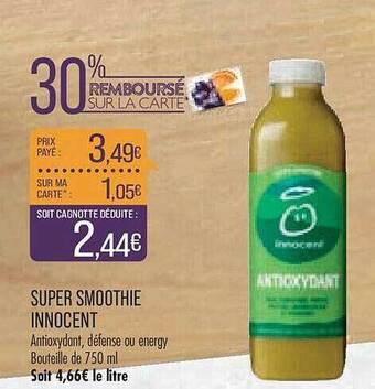 Match Super smoothie innocent offre
