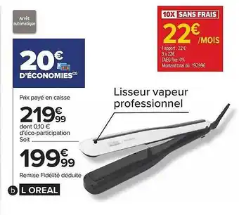 Carrefour L'oréal offre