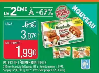 Match Palets de légumes bonduelle offre