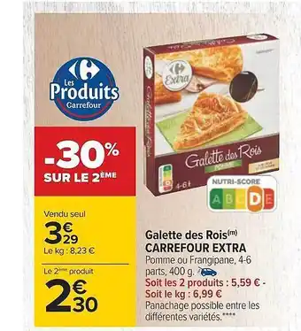 Carrefour Galette des rois carrefour extra offre