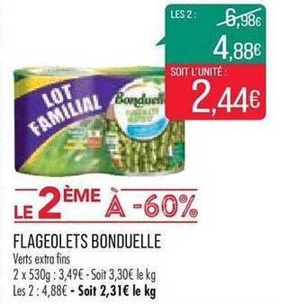 Match Flageolets bonduelle offre