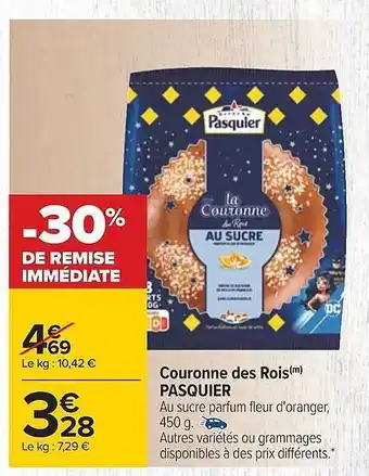 Carrefour Couronne des rois pasquier offre