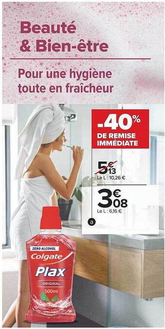 Carrefour Colgate plax offre