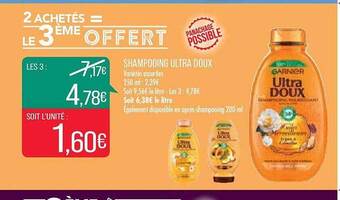 Match Shampooing ultra doux offre