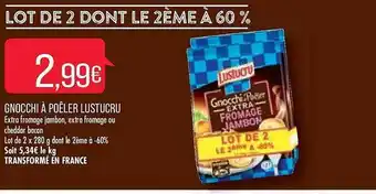 Match Gnocchi à poêler lustucru offre