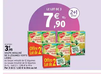 Intermarché Soupe Mouline de 5 Legumes Verts Liebig offre