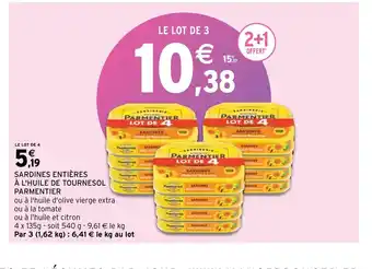 Intermarché Sardines Entieres a l'Huile de Tournesol Parmentier offre