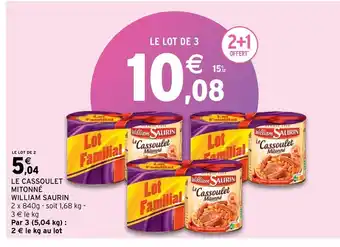 Intermarché Le Cassoulet Mitonne William Saurin offre