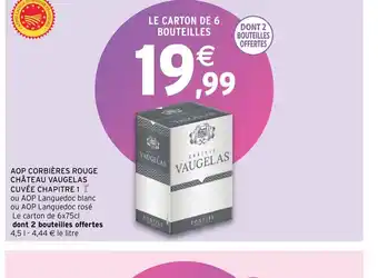 Intermarché AOP Corbières Rouge Château Vaugelas Cuvee Chapitre1 offre