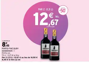 Intermarché Porto Fine Ruby Sandeman offre