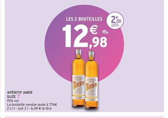 Intermarché Aperitif Amer Suze offre