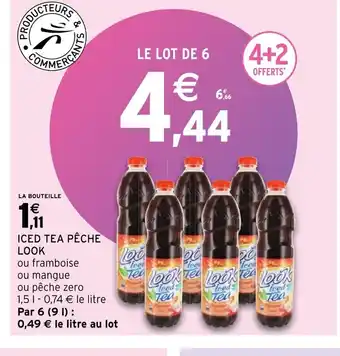 Intermarché Iced Tea peche Look offre