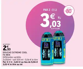 Douche Extreme Cool Fa Men