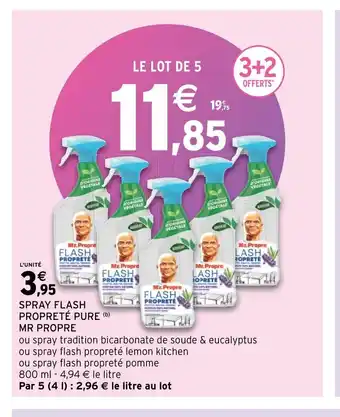 Intermarché Spray Flash Propreté pure Mr Propre offre