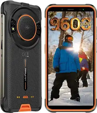 Amazon Ulefone armor 16 pro telephone incassable, 9600mah batterie 122db haut-parleur téléphone portable, ip69k étanche, 4 go+64 ... offre