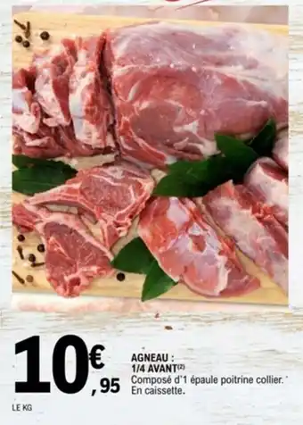E.Leclerc Agneau : 1/4 avant offre