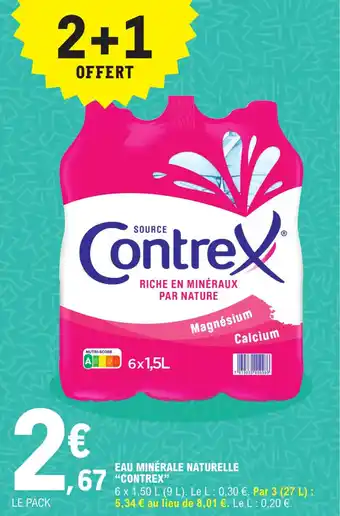E.Leclerc Eau minérale naturelle "CONTREX" offre